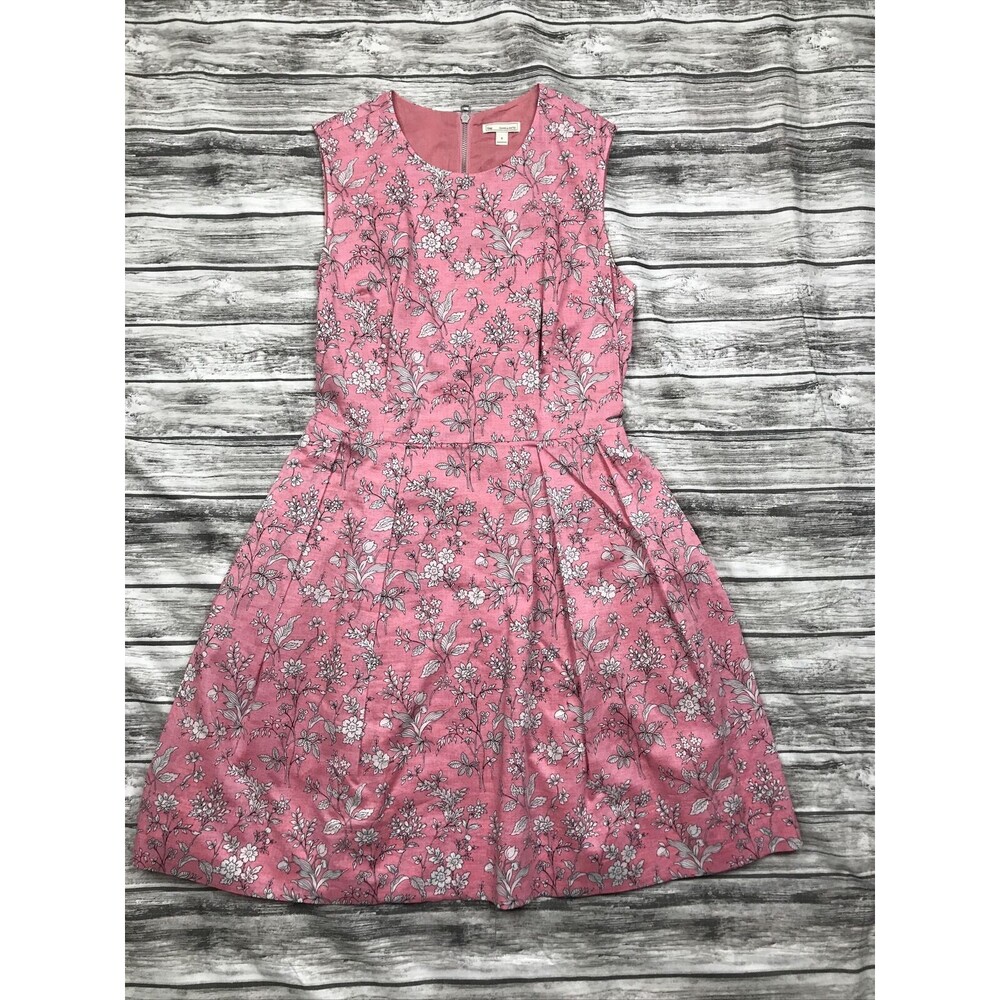 Womens Dress Size 0 pink floral GAP Designed Crafted Fit & Flare Dress